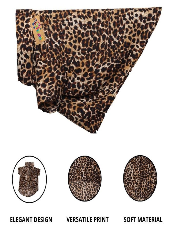 Western Era Cotton Printed Breathable Basic Vest Dog Shirt, Super Soft Shirt, Cute Lightweight Thin Shirt for Your Furries, Ultra Comfort Dog Apparel (Cheetah Print) (XXLarge - 28inch) - Image 2